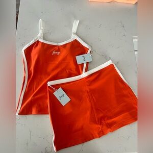 FancyDBoutique Orange athletic set